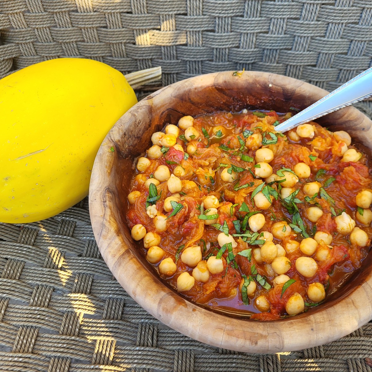 Chickpea Spaghetti Squash&nbsp;Pasta